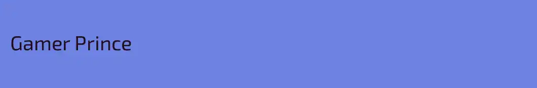 Gamer Prince